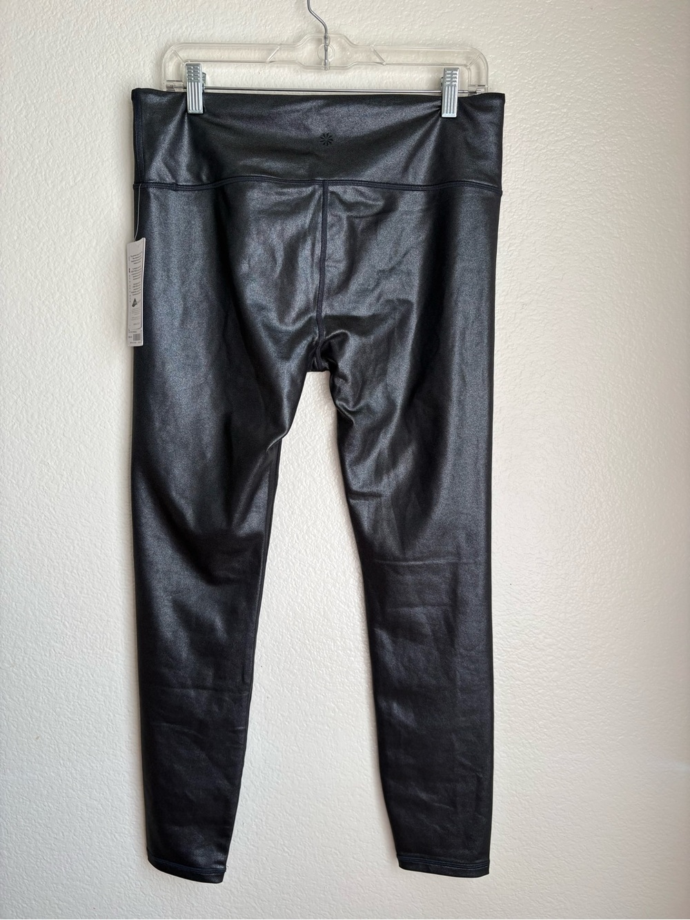 Athleta Faux Leather-Look Leggings - Black - Picture 3 of 5